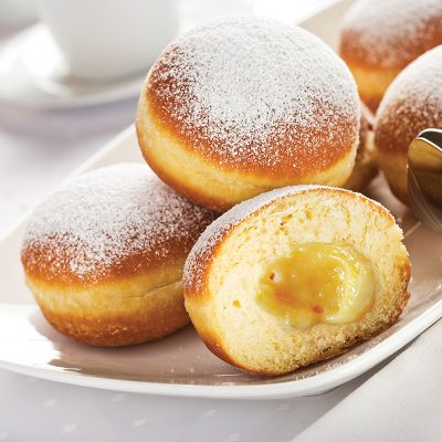 Lemon Curd Filled Donuts