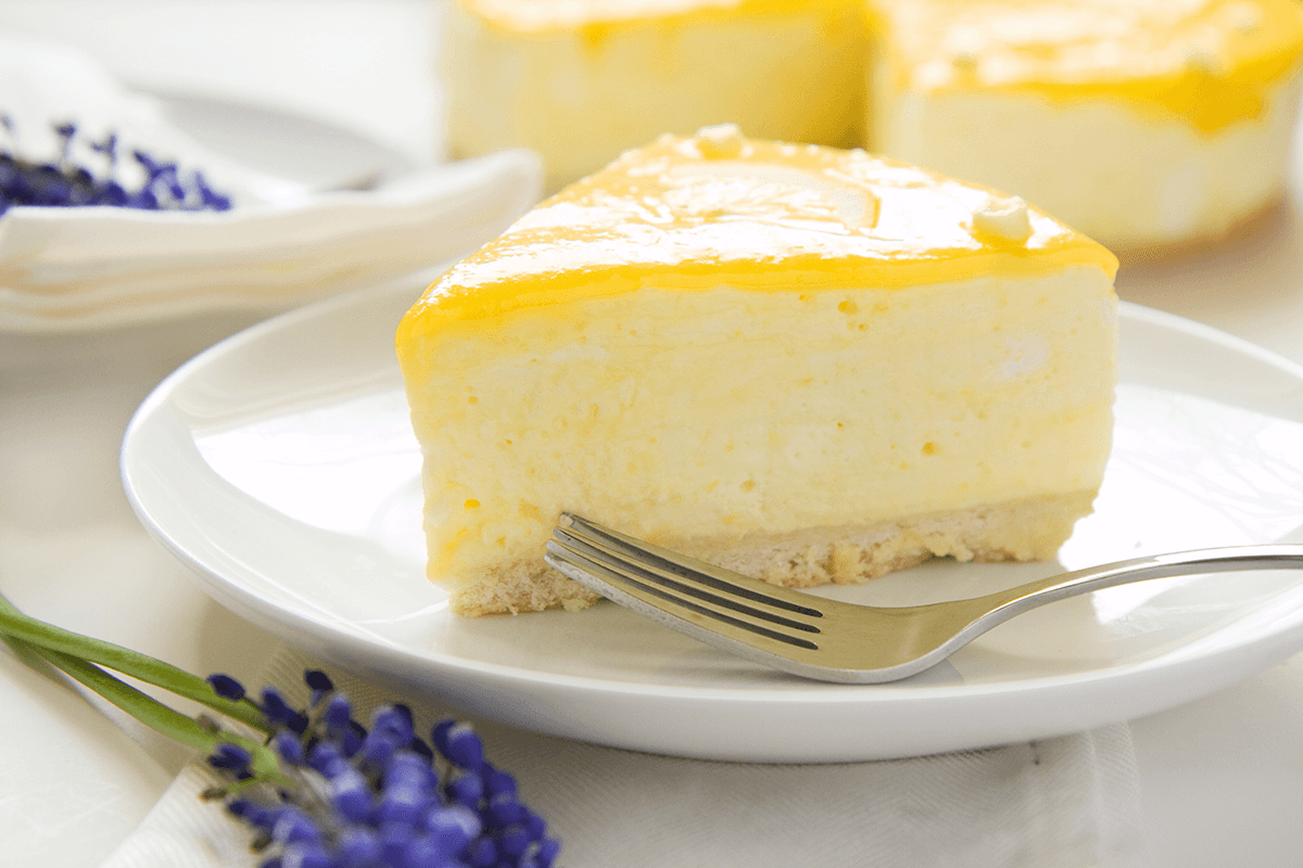 our recipes - lemon curd cheesecake
